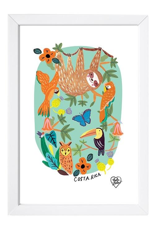 Sloth and friends Art Print
