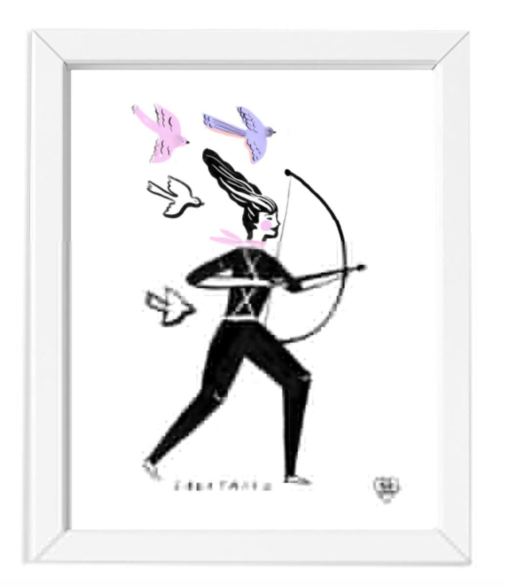 Sagitarius Zodiac Sign Art Print
