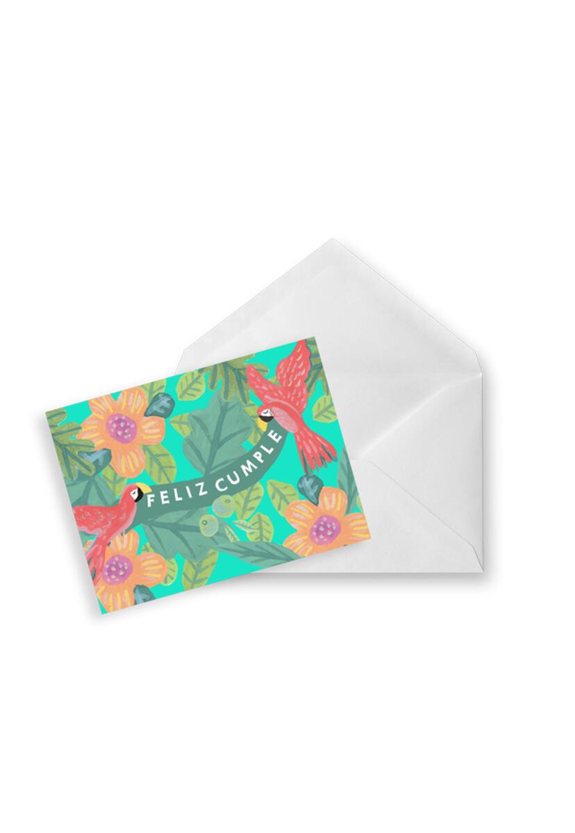 Tarjeta Cumple Guacamaya