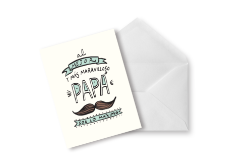 Tarjeta Al mejor y más maravilloso papá
