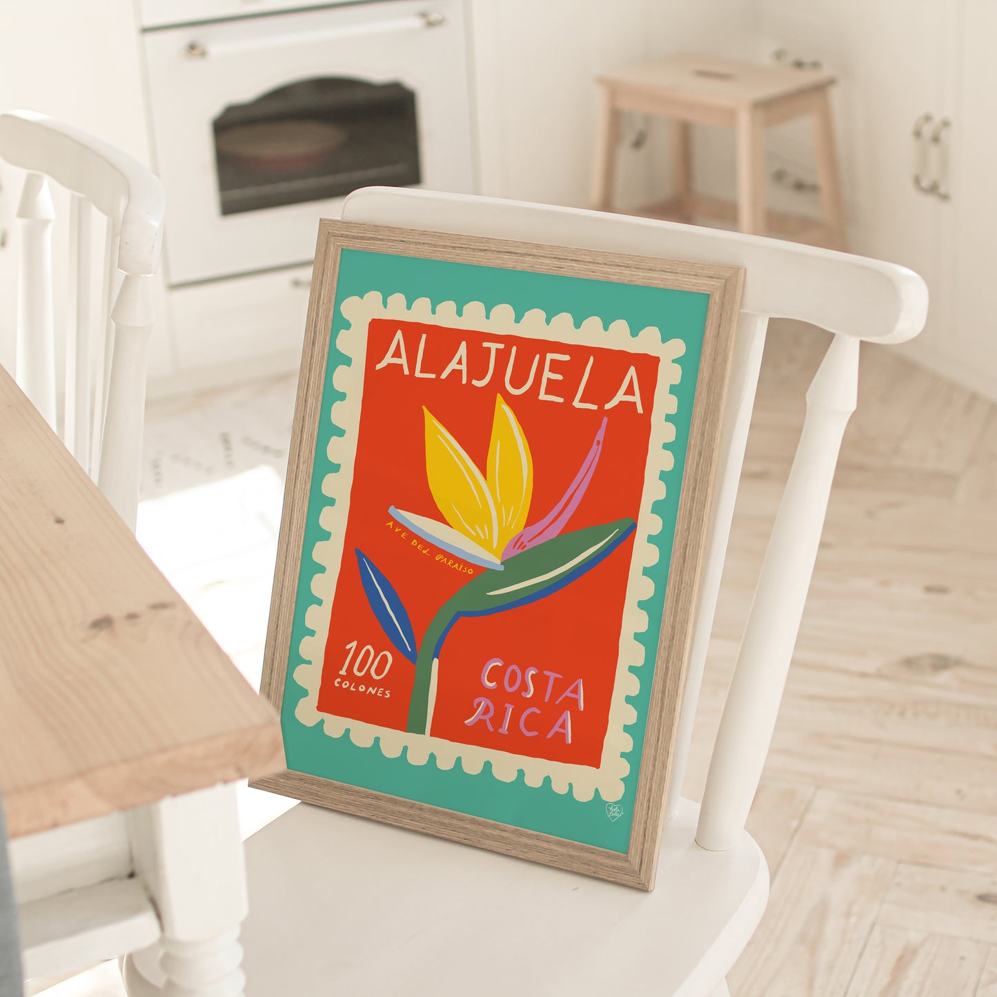 Alajuela Stamp Art Print