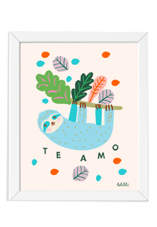 Perezoso Te Amo Art Print