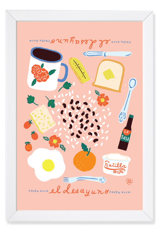 El Desayuno Art Print