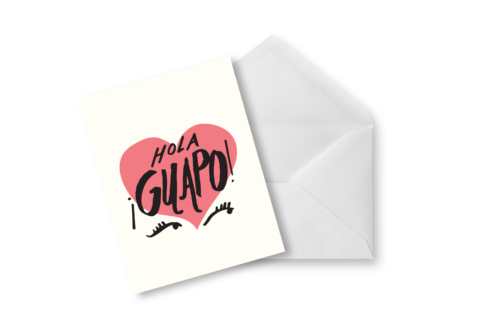 Tarjeta Hola Guapo