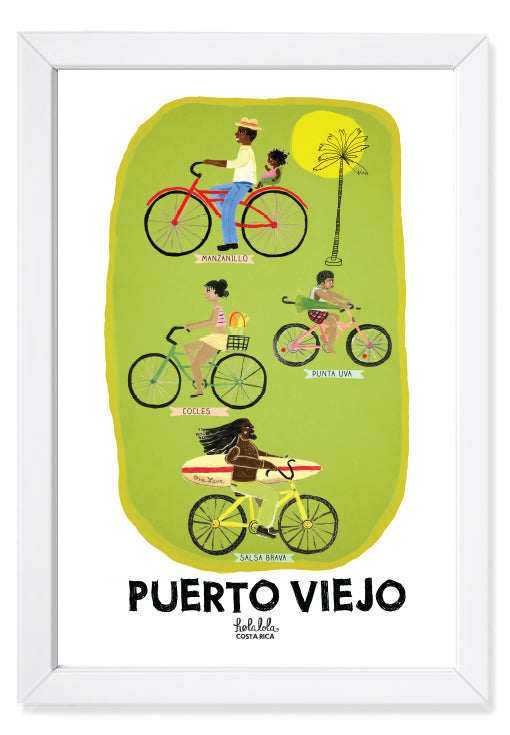 Puerto Viejo Bikes Art Print