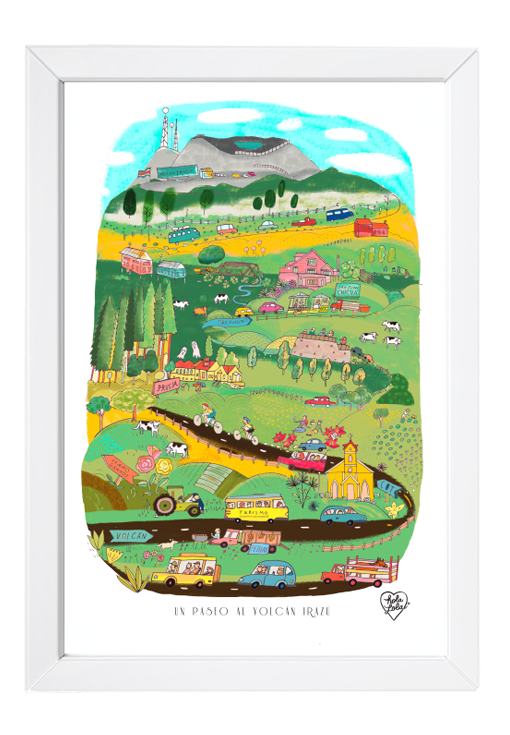 Volcán Irazú Art Print