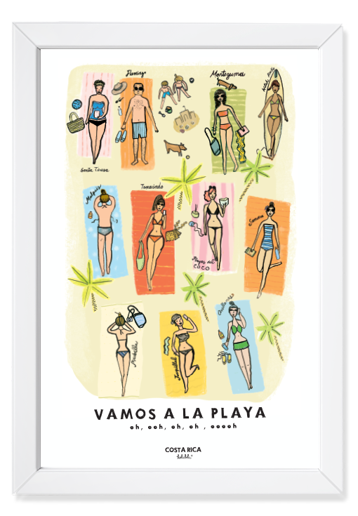 Vamos a la Playa Art Print