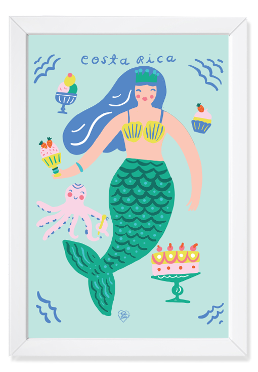 Sirena Cocinera Art Print