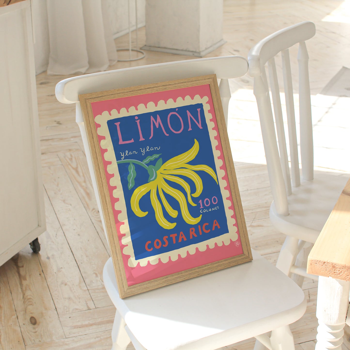 Limón Stamp Art Print