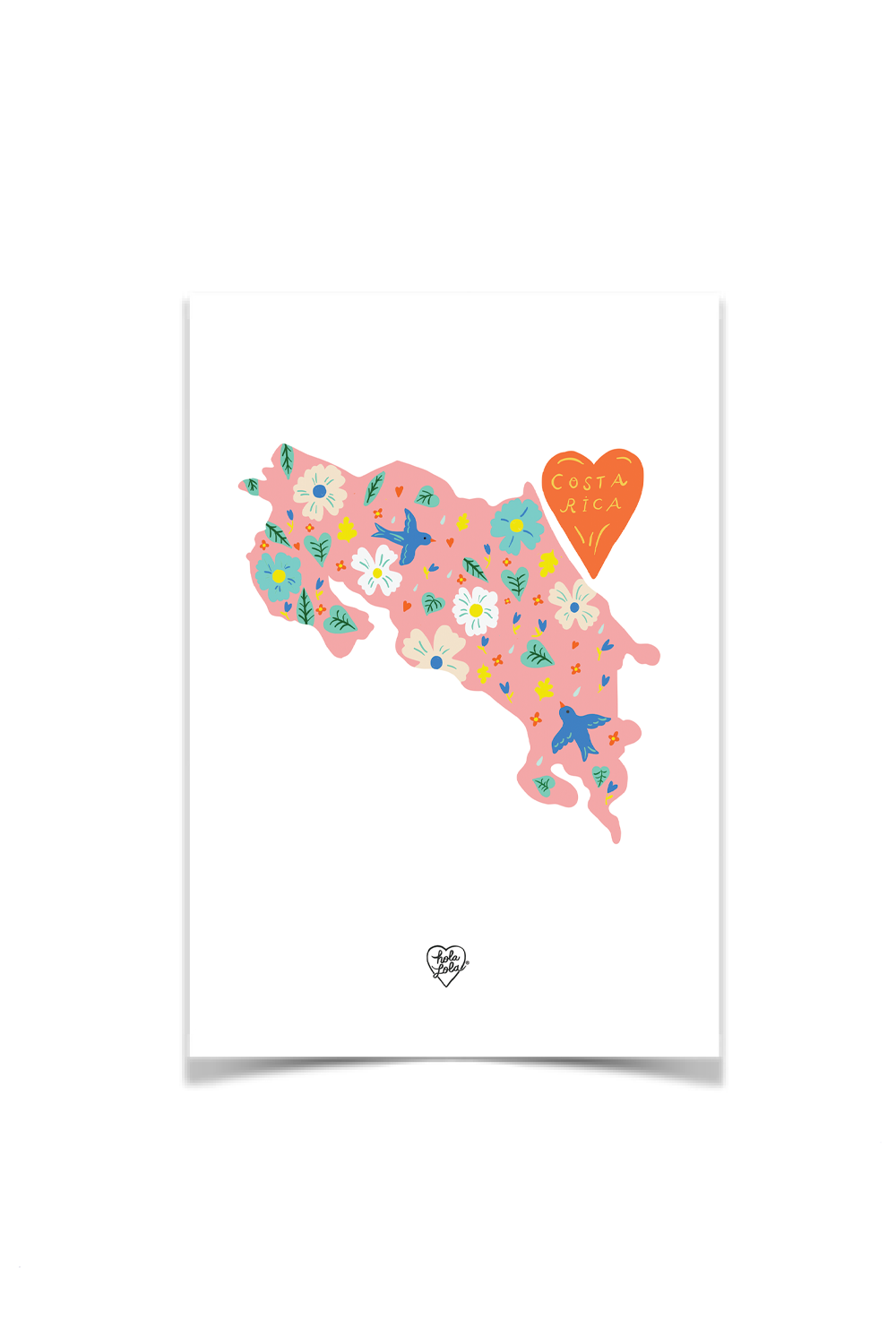 Mapa Flores Postcard