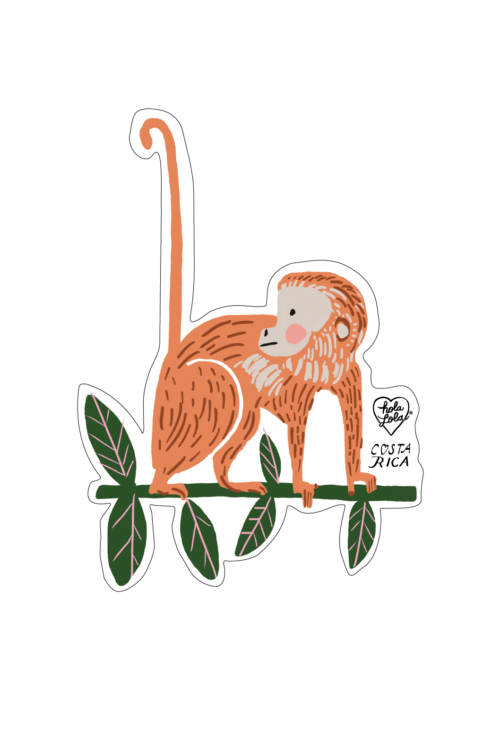 Mono Cola Arriba Sticker
