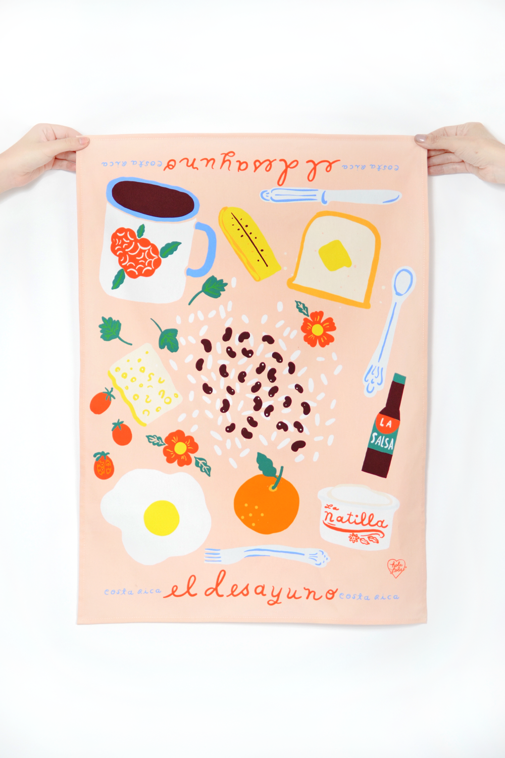 El Desayuno Cotton Tea Towel