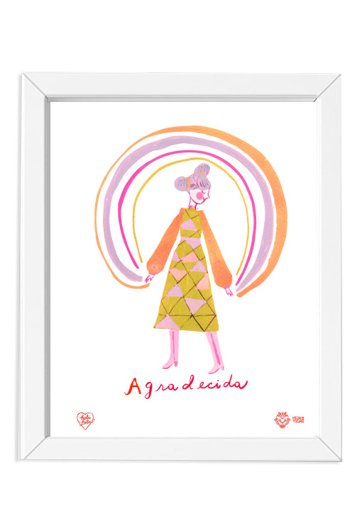 Agradecida con Hija de Tigre Art Print
