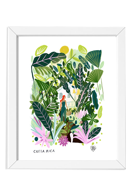 Bromelias Walk Art Print