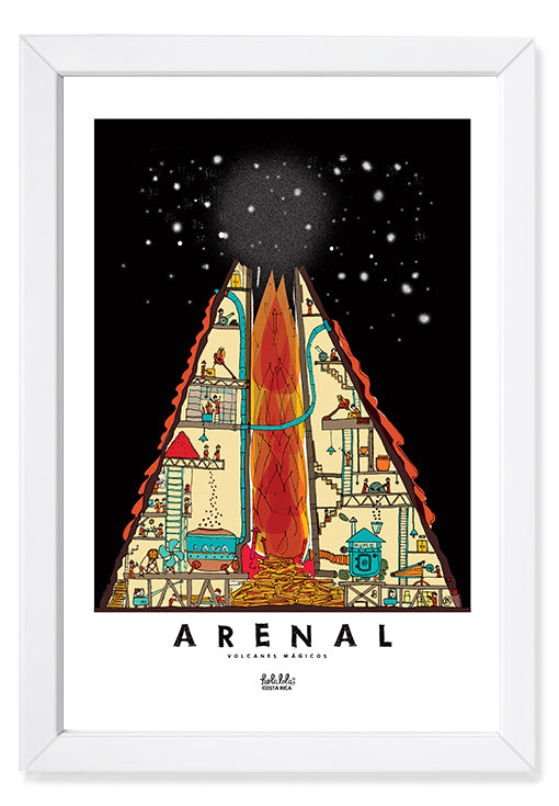 Arenal Mágico Art Print