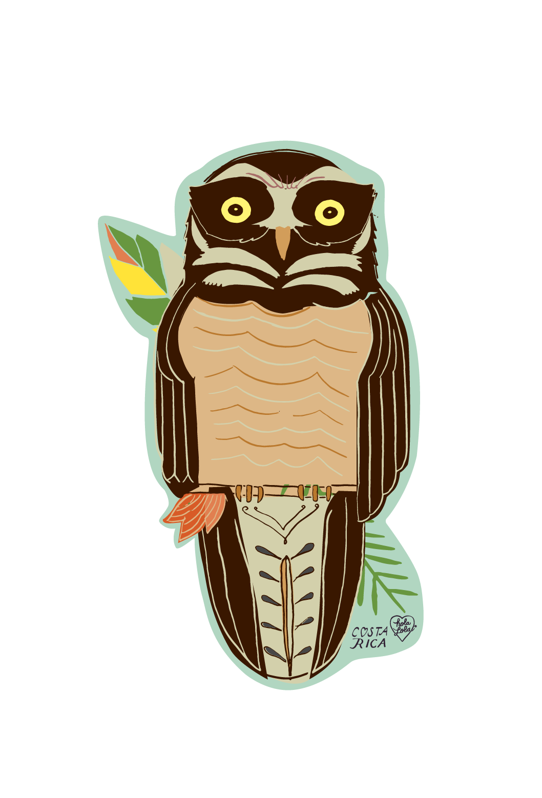 Búho Sticker