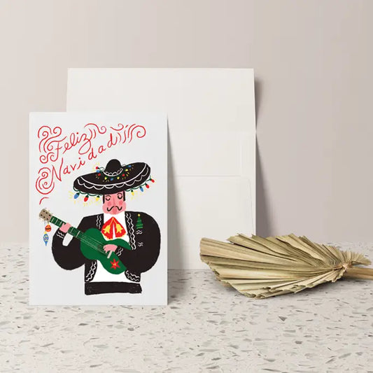 Tarjeta Feliz Navidad Mariachis