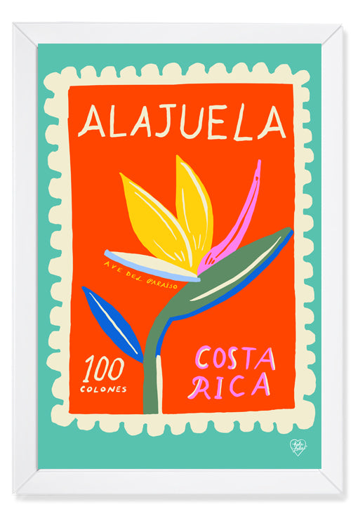 Alajuela Stamp Art Print