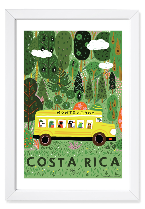 Monteverde Bus Art Print