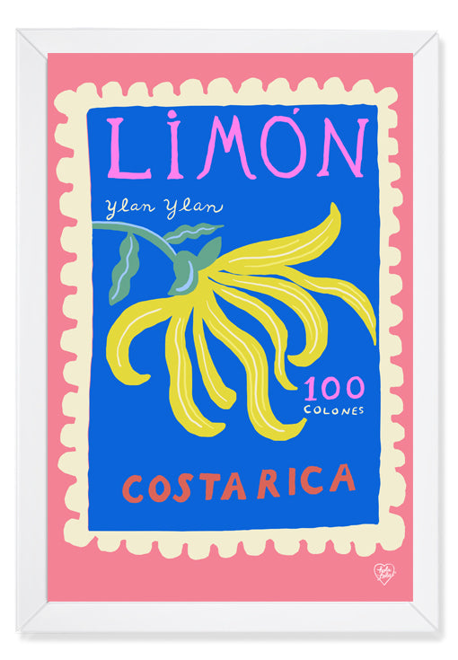Limón Stamp Art Print