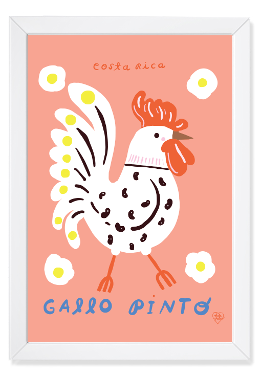 Pinto y Huevos Art Print