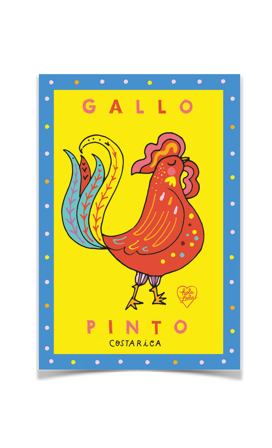 Gallo Pinto Postcard