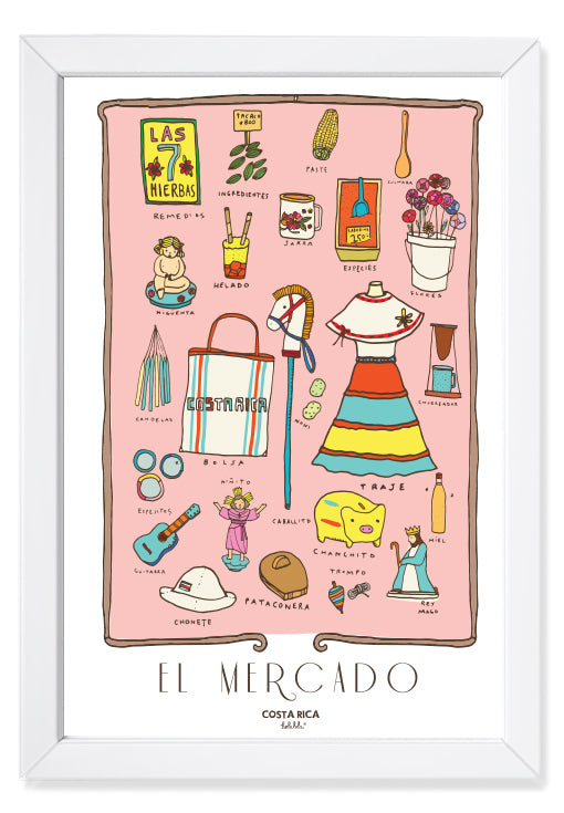 El Mercado Art Print