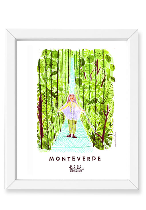 Monteverde Hanging Bridge Art Print
