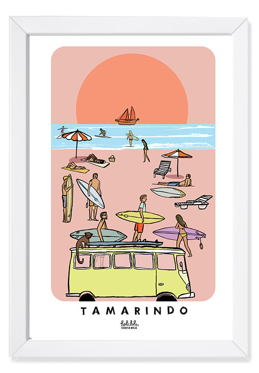 Tamarindo Sunset Art Print
