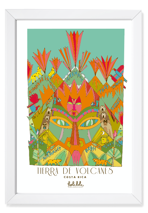 Tierra de Volcanes Art Print