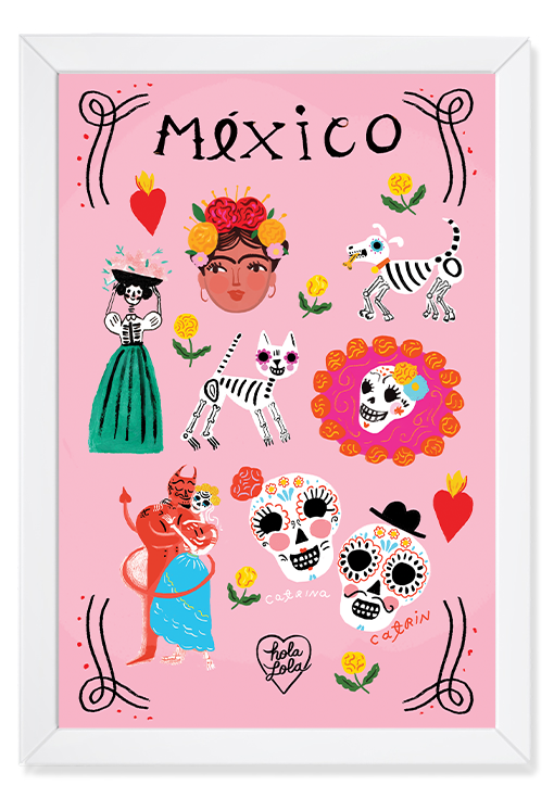 México (Día de muertos) Art Print