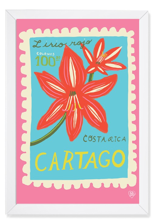 Cartago Stamp Art Print