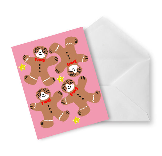 Tarjeta Navidad Ginger Bears