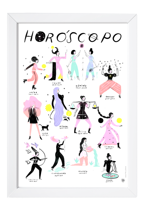 Horoscope Signs Art Print