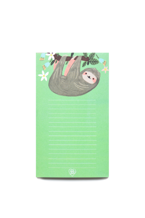 Perezoso Verde Notepad