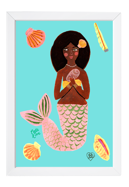 Sirena Caribe Art Print