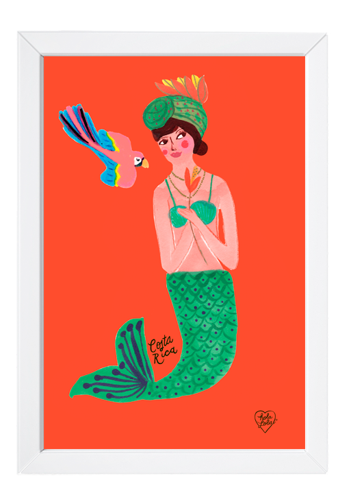 Sirena Pacífico Art Print