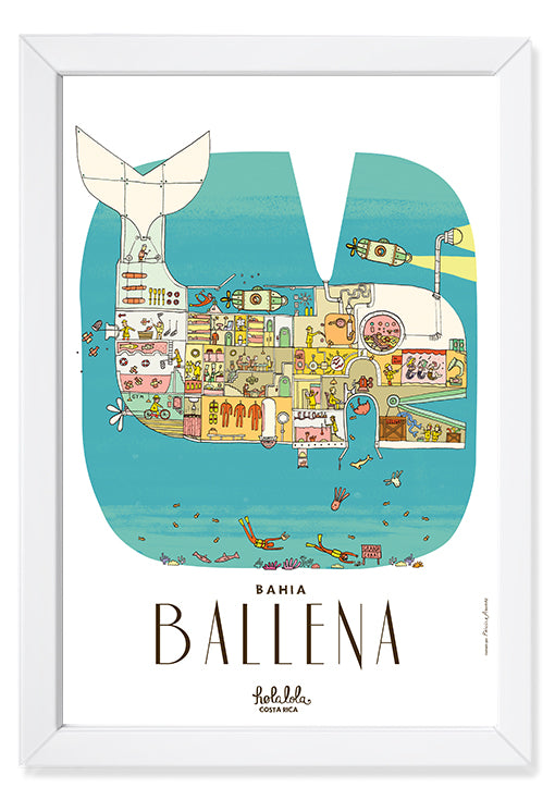 Bahía Ballena Art Print