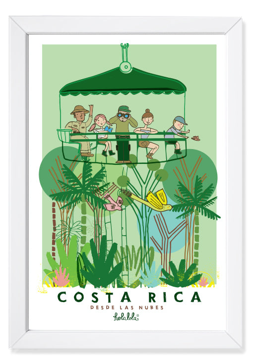 Costa Rica from the clouds Art Print