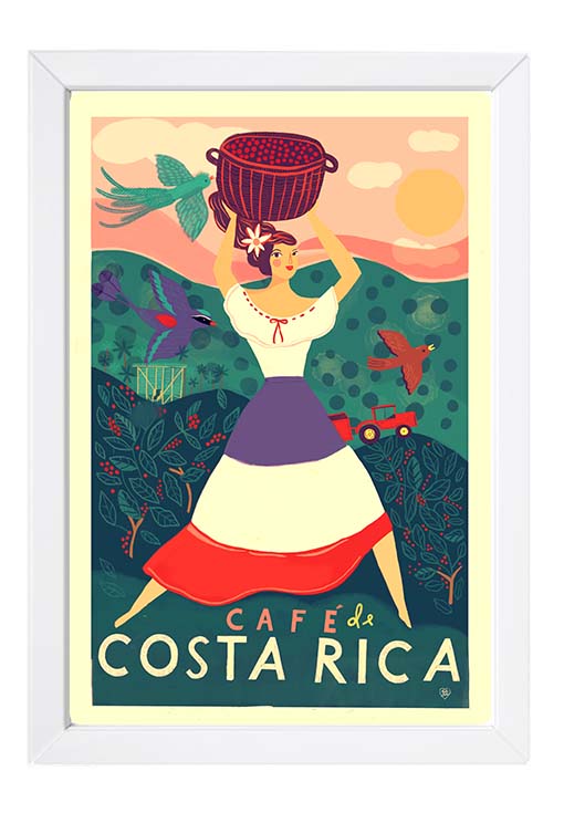 Café Costa Rican Art Print